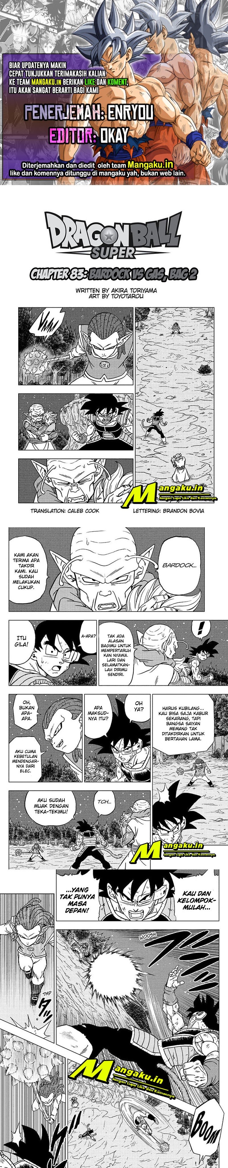 Dragon Ball Super Chapter 83.1 Image 0