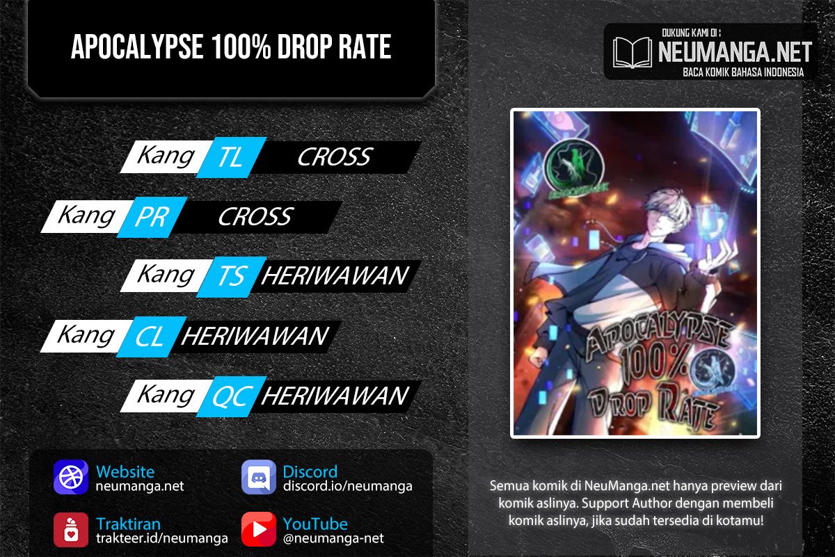 Apocalypse 100% Drop Rate Chapter 11 Image 0