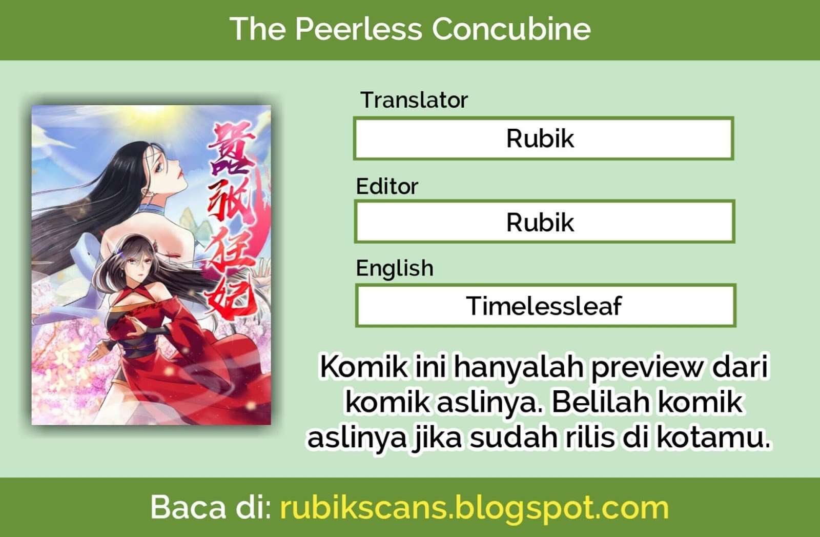 The Peerless Concubine Chapter 02 Image 0