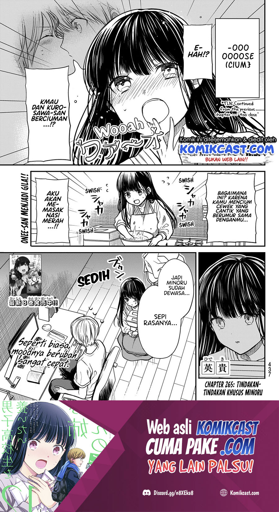 Danshi Koukousei wo Yashinaitai Onee-san no Hanashi. Chapter 265 Image 1