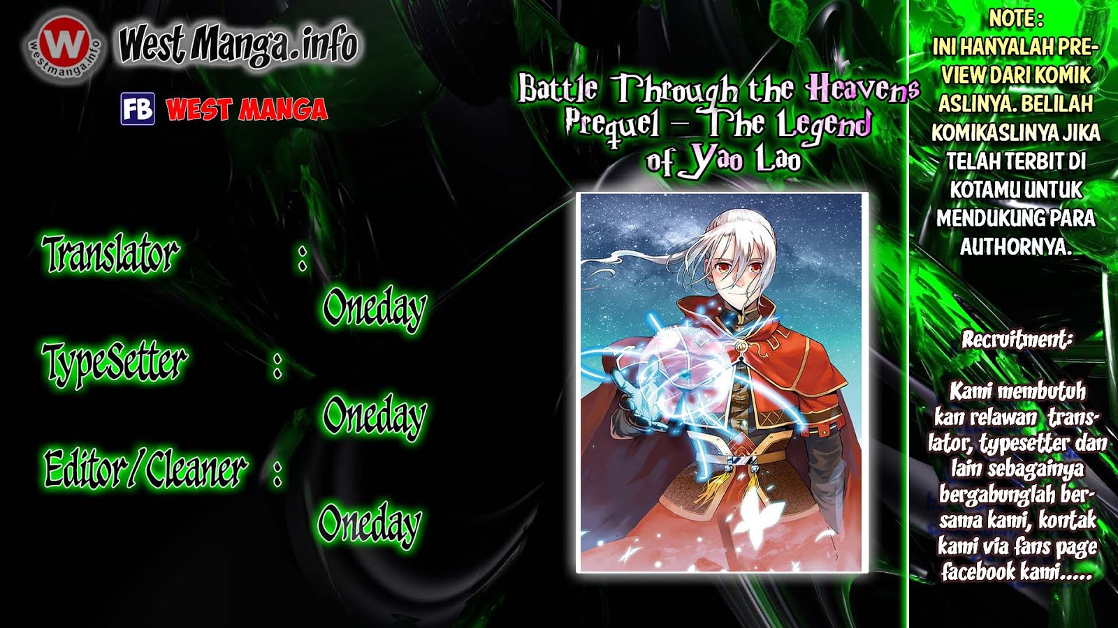 Battle Through the Heavens Prequel – The Legend of Yao Lao Chapter 1 Image 1