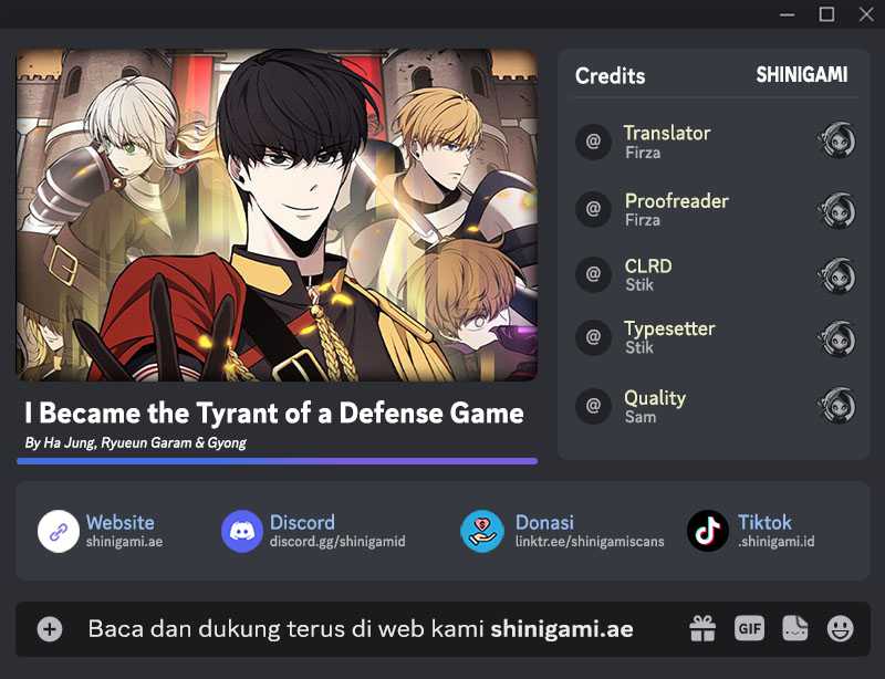 I Became the Tyrant of a Defense Game Chapter 100 Image 0