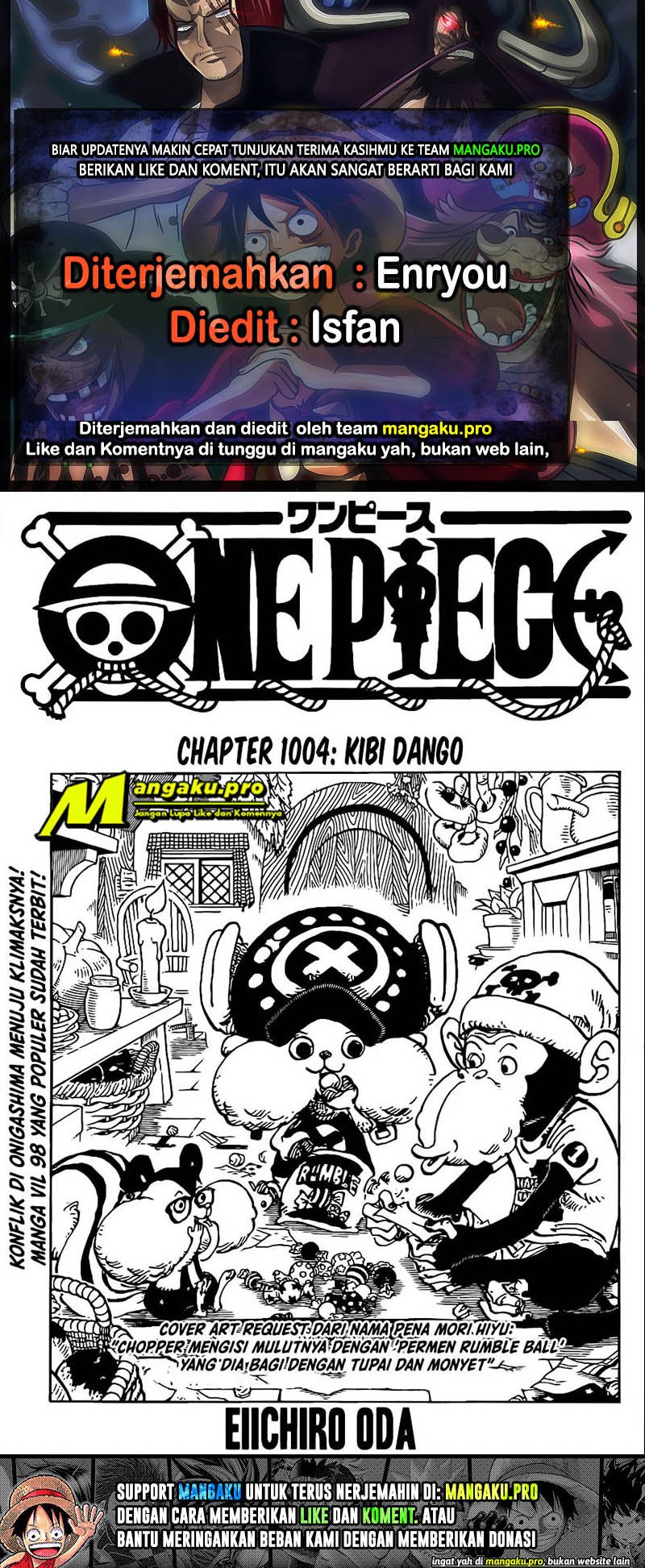 One Piece Chapter 1004 Image 0