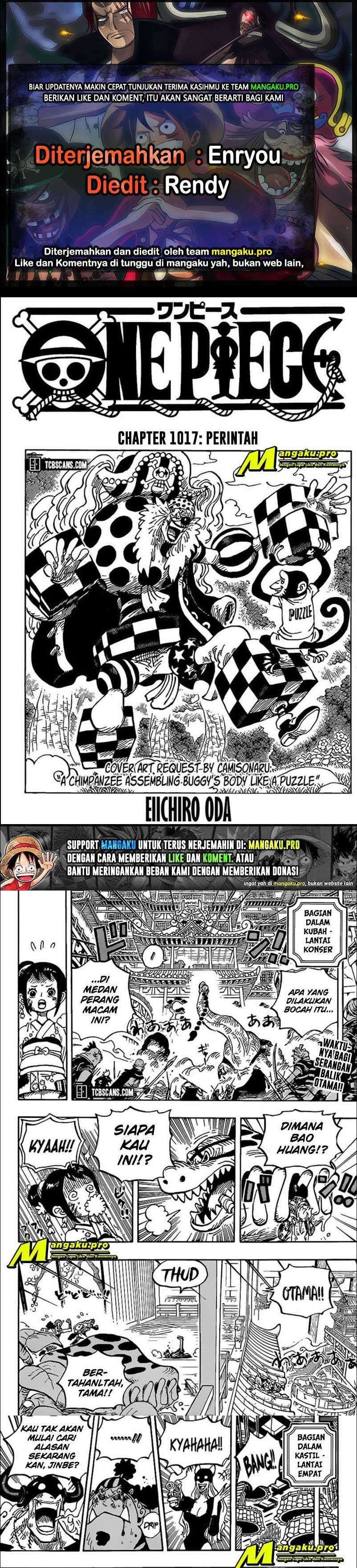 One Piece Chapter 1017 HQ Image 0