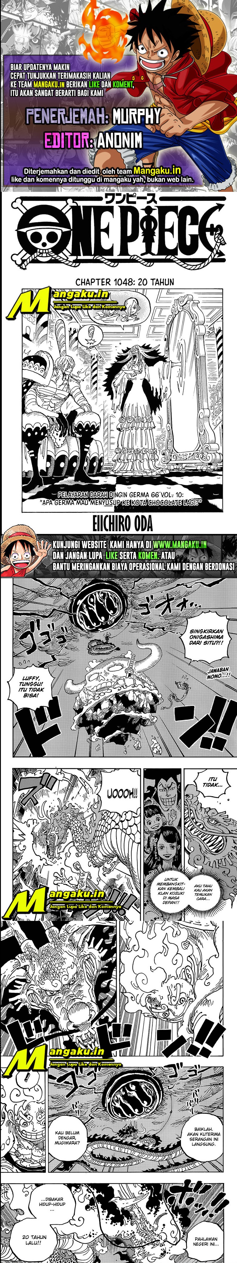 One Piece Chapter 1048 HQ Image 0