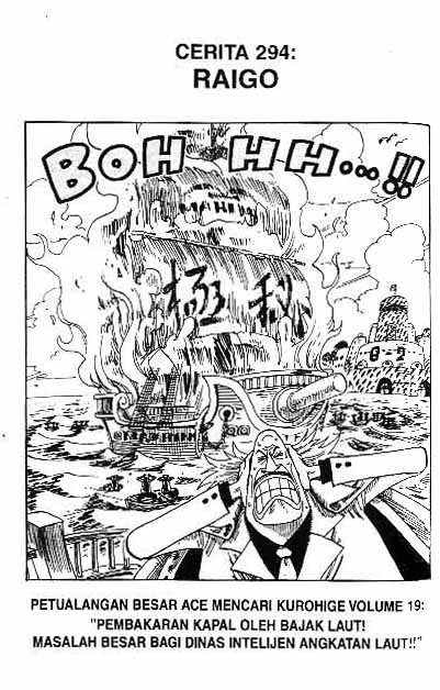 One Piece Chapter 294 Image 0