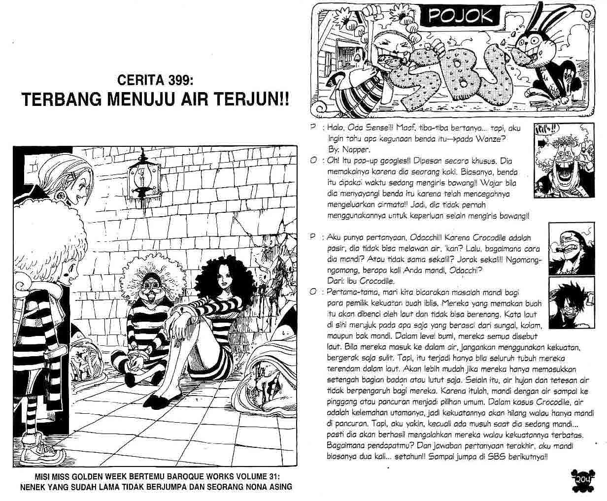 One Piece Chapter 399 Image 0