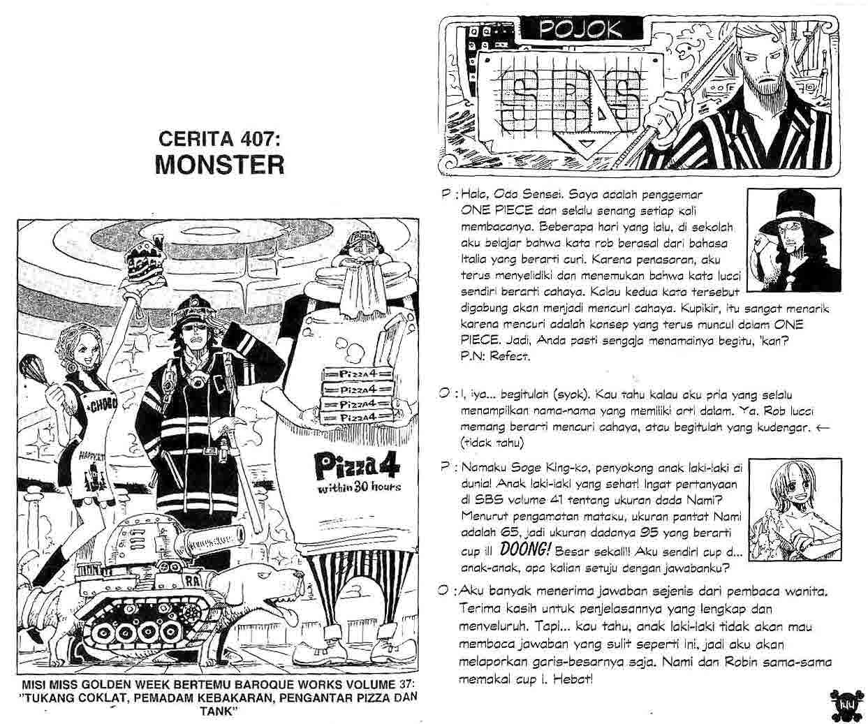 One Piece Chapter 407 Image 0