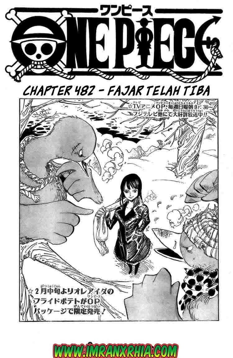 One Piece Chapter 482 Image 0