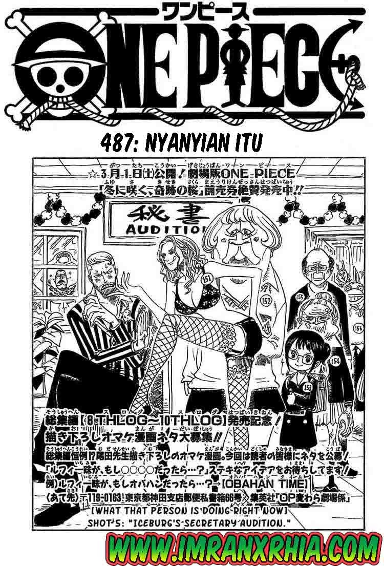 One Piece Chapter 487 Image 0
