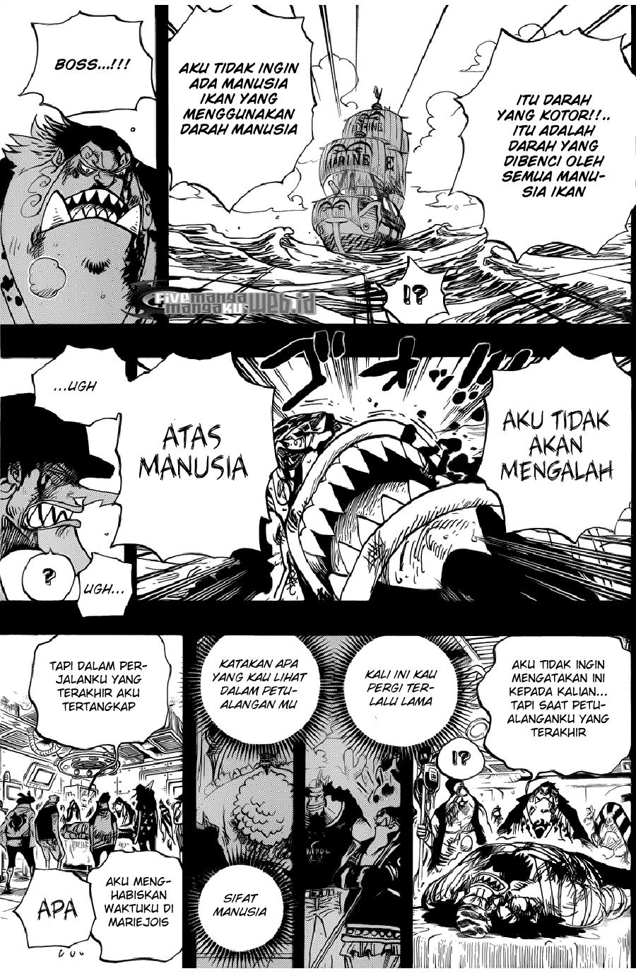 One Piece Chapter 623 – si bajak laut fisher tiger Image 14