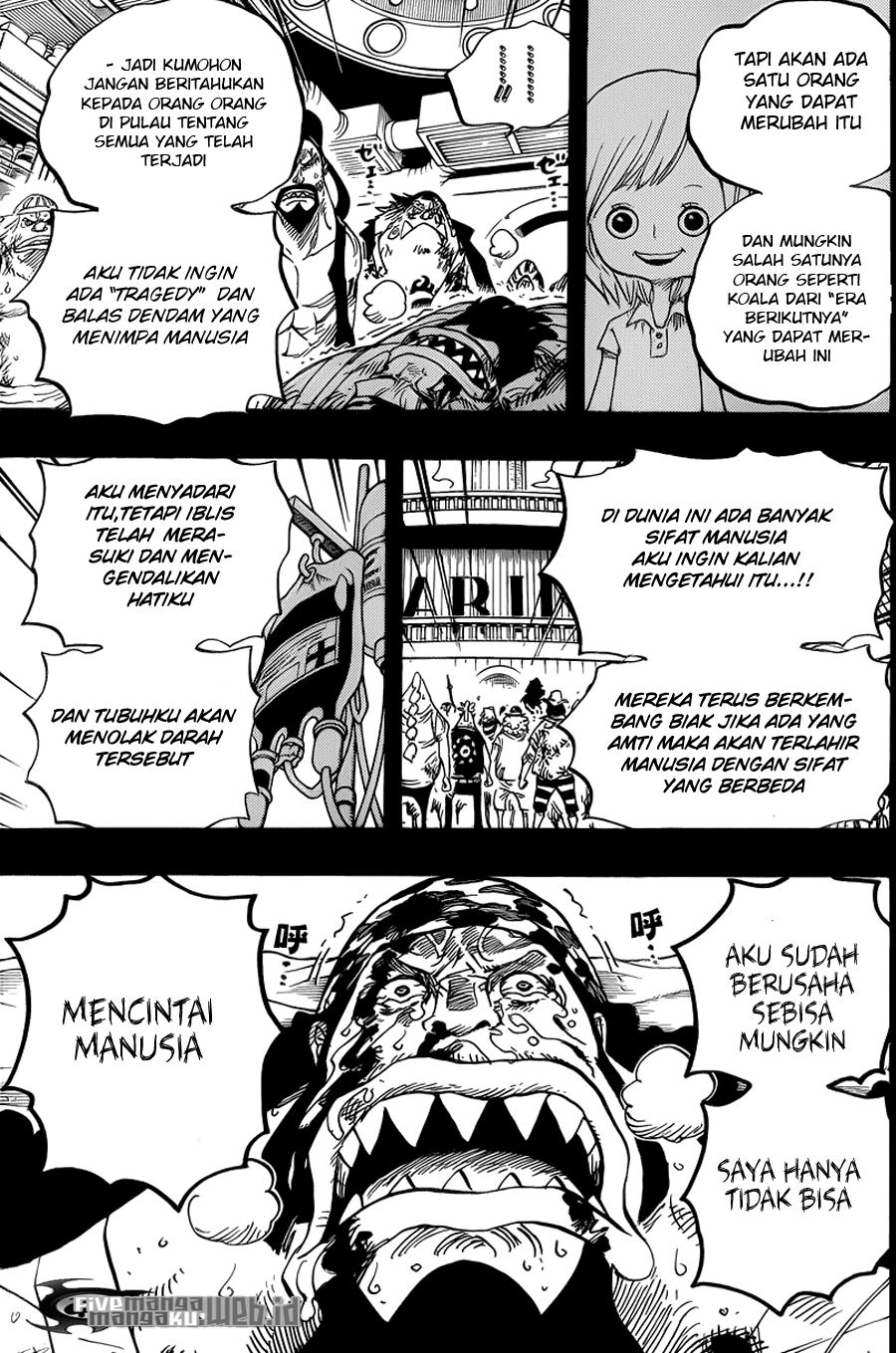 One Piece Chapter 623 – si bajak laut fisher tiger Image 16