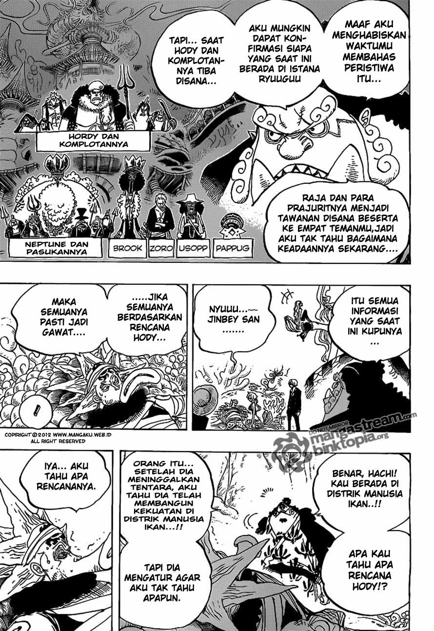 One Piece Chapter 627 – berhutang budi Image 16