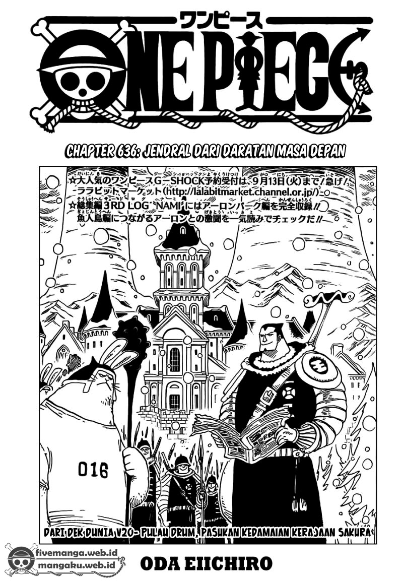 One Piece Chapter 636 – jendral dari daratan masa depan Image 1