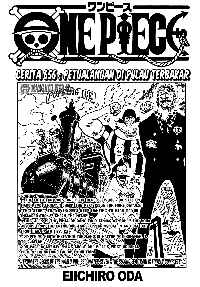 One Piece Chapter 656 – petualangan di pulau terbakar Image 1