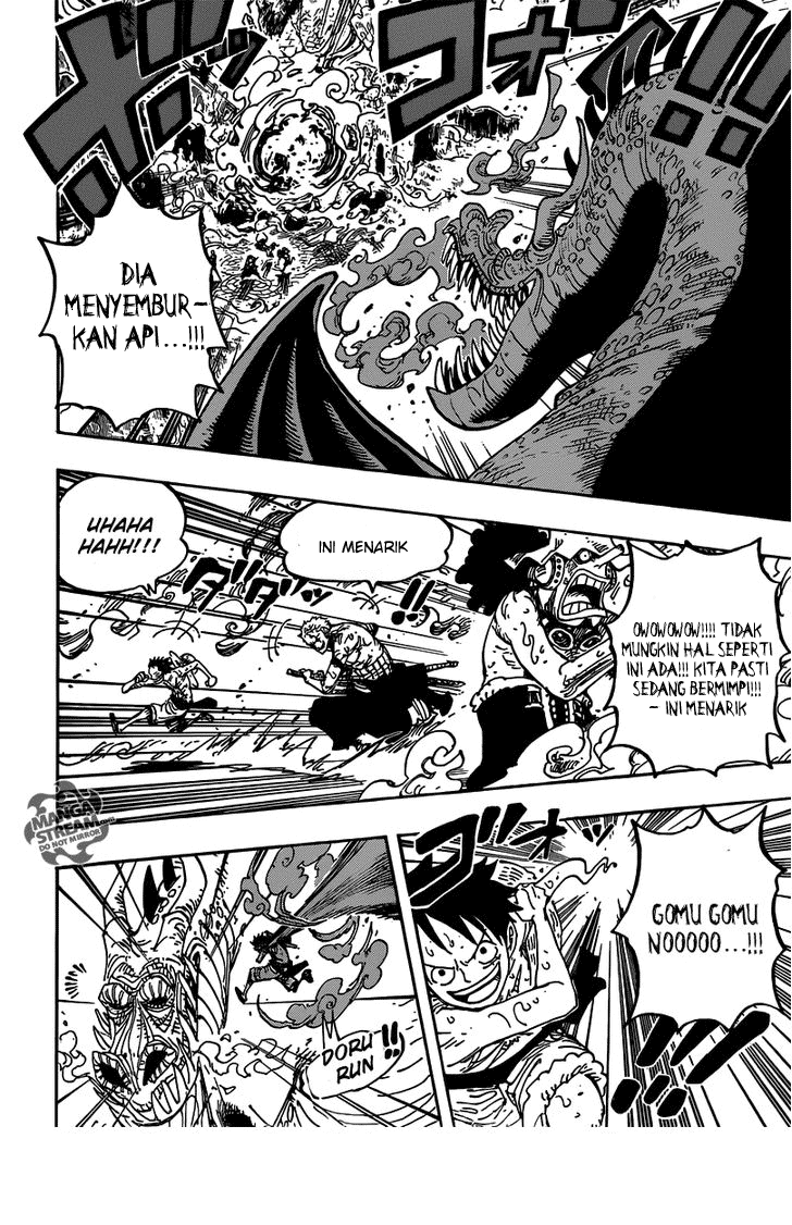 One Piece Chapter 656 – petualangan di pulau terbakar Image 4