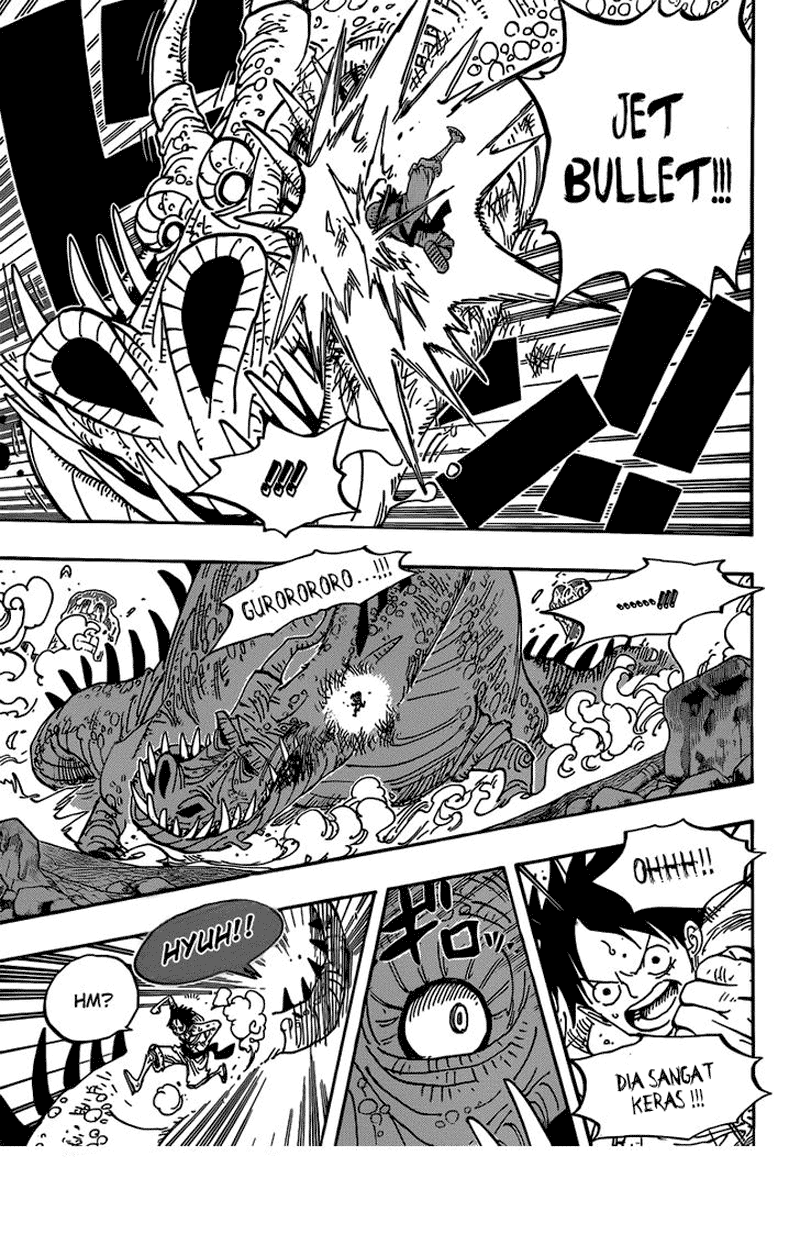 One Piece Chapter 656 – petualangan di pulau terbakar Image 5