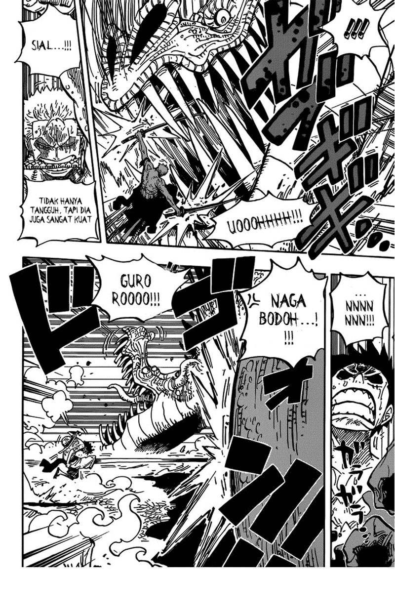 One Piece Chapter 656 – petualangan di pulau terbakar Image 8