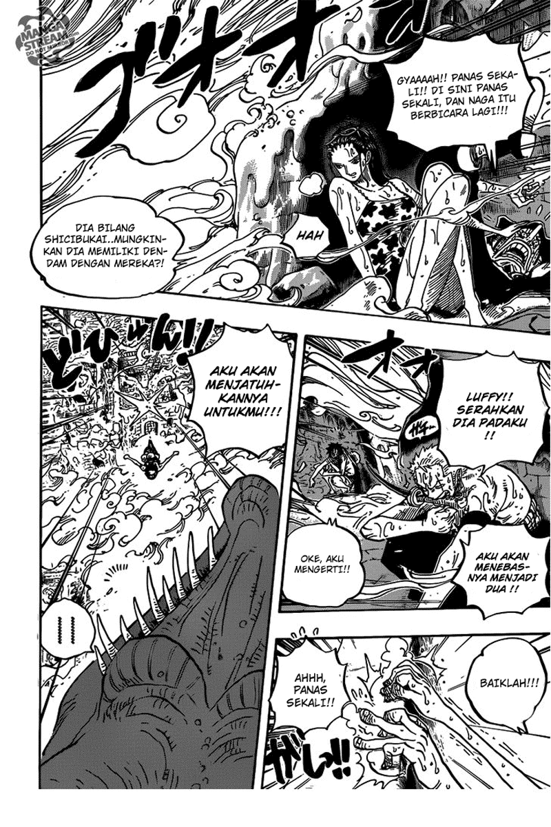 One Piece Chapter 656 – petualangan di pulau terbakar Image 10