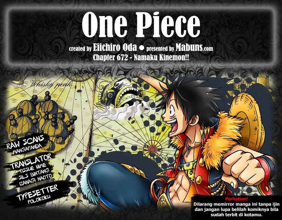 One Piece Chapter 672 Image 0