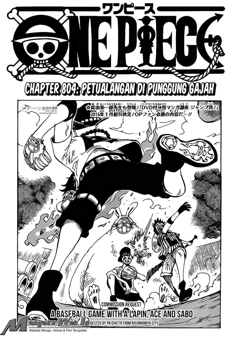 One Piece Chapter 804 Image 1