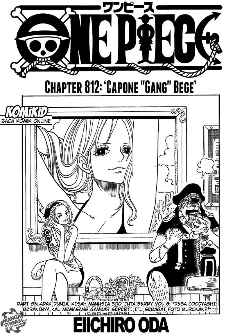 One Piece Chapter 812 capone “gang” bege Image 1