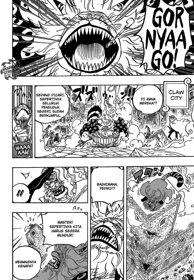 One Piece Chapter 816 anjing vs kucing Image 6