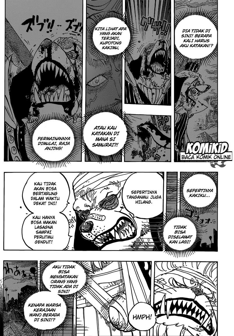 One Piece Chapter 816 anjing vs kucing Image 9