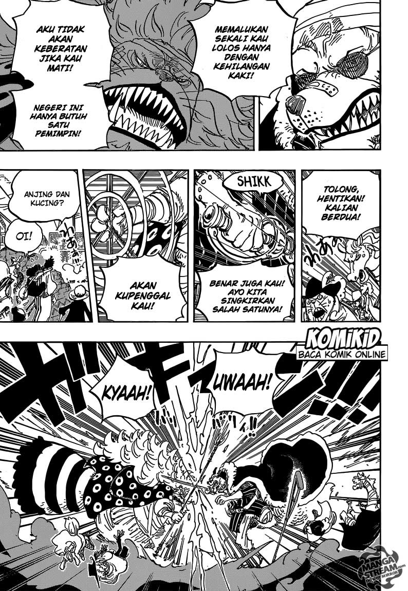 One Piece Chapter 816 anjing vs kucing Image 11