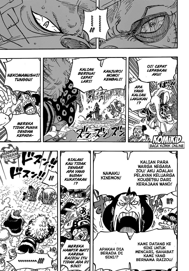 One Piece Chapter 816 anjing vs kucing Image 13