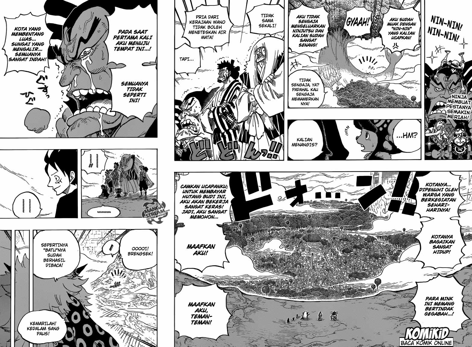 One Piece Chapter 818 didalam hutan paus Image 2