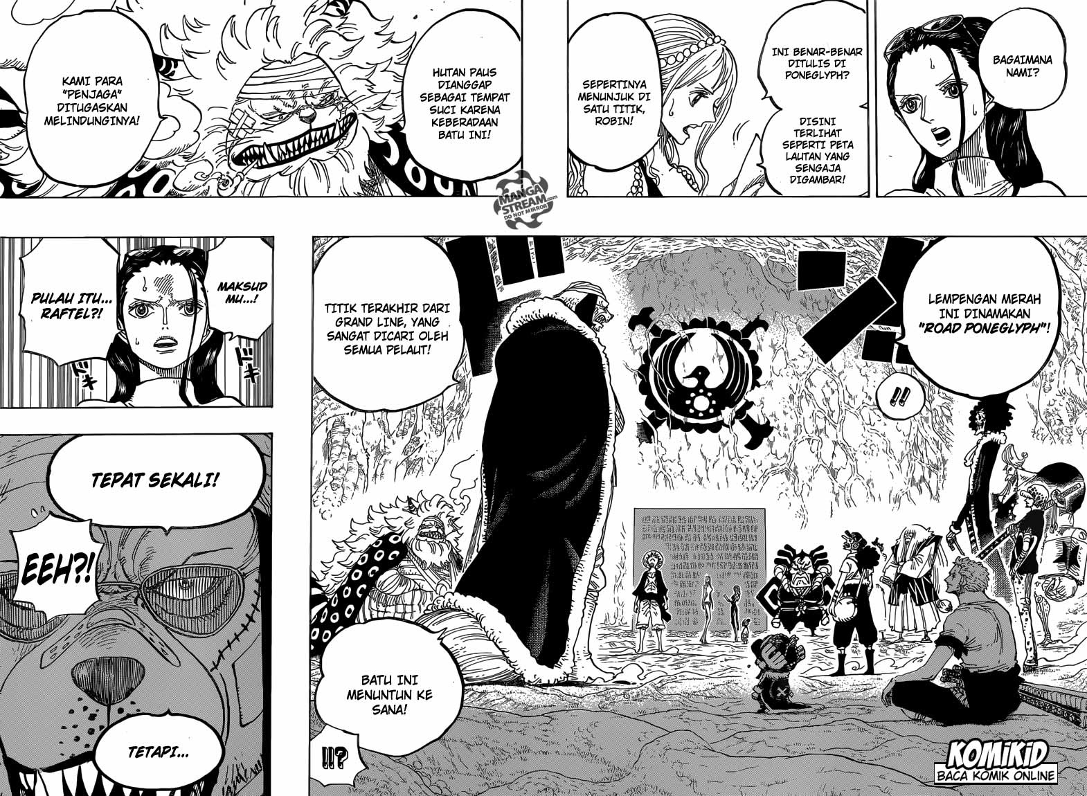 One Piece Chapter 818 didalam hutan paus Image 3