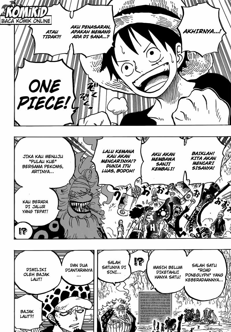 One Piece Chapter 818 didalam hutan paus Image 6