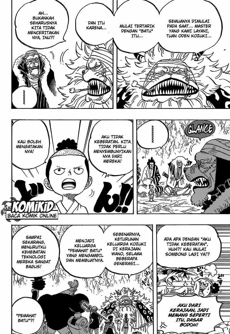 One Piece Chapter 818 didalam hutan paus Image 10