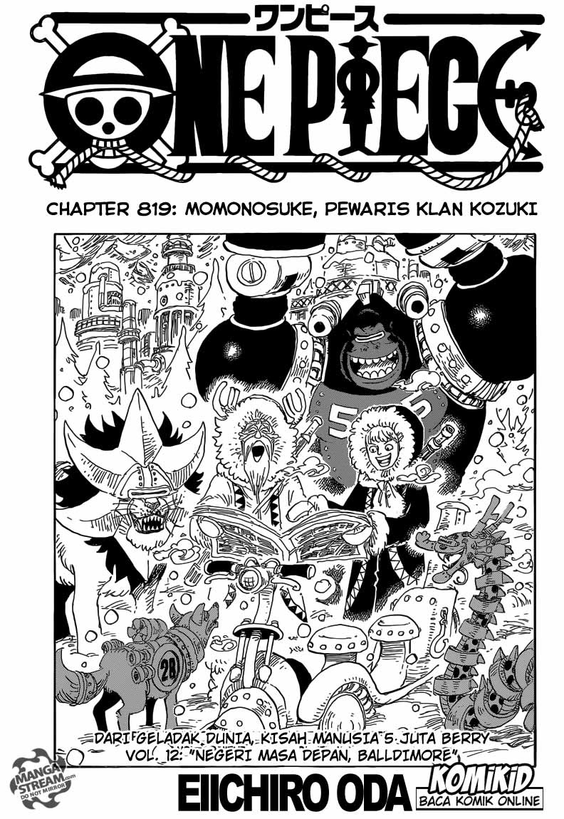 One Piece Chapter 819 momonosuke, putra mahkota klan kouzuki Image 1