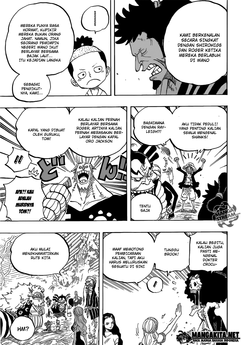 One Piece Chapter 820 anjing dan kucing yang memiliki sejarah Image 7