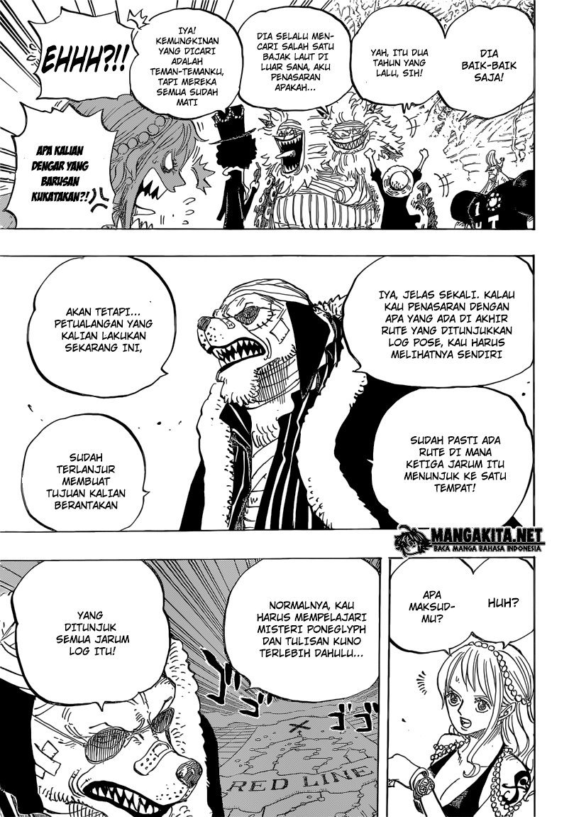 One Piece Chapter 820 anjing dan kucing yang memiliki sejarah Image 9