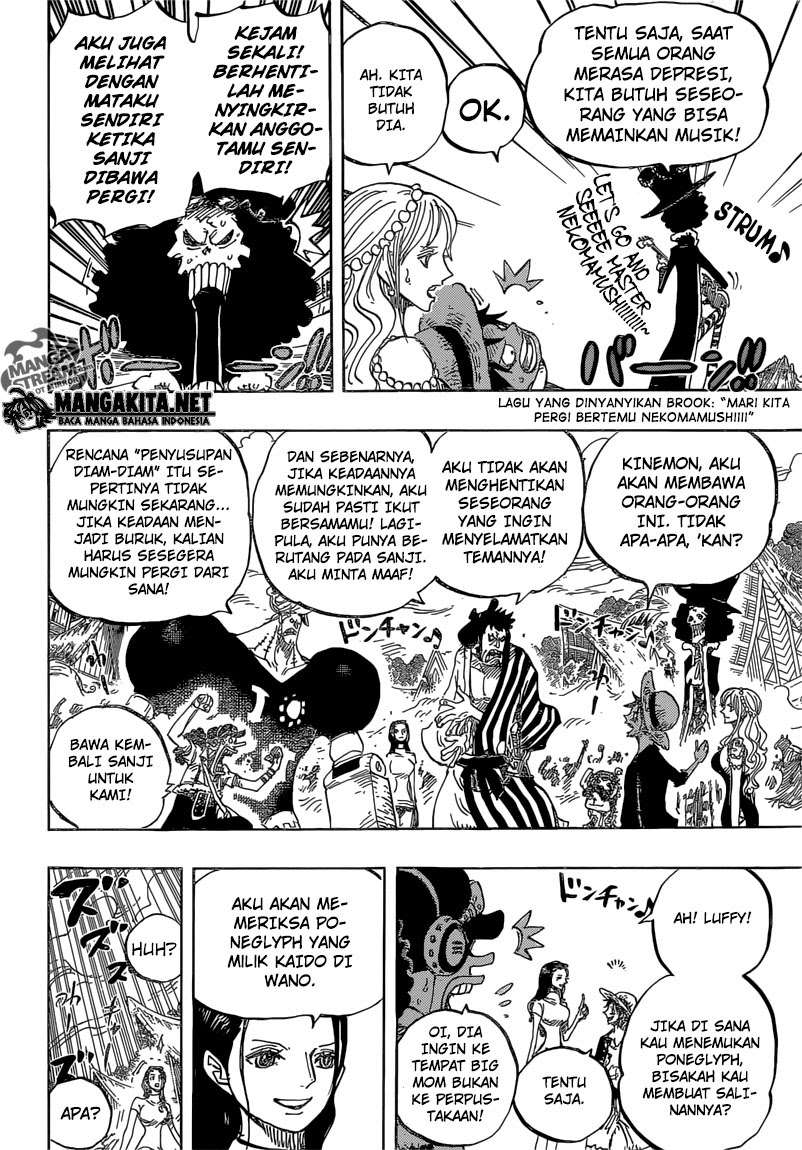 One Piece Chapter 820 anjing dan kucing yang memiliki sejarah Image 18