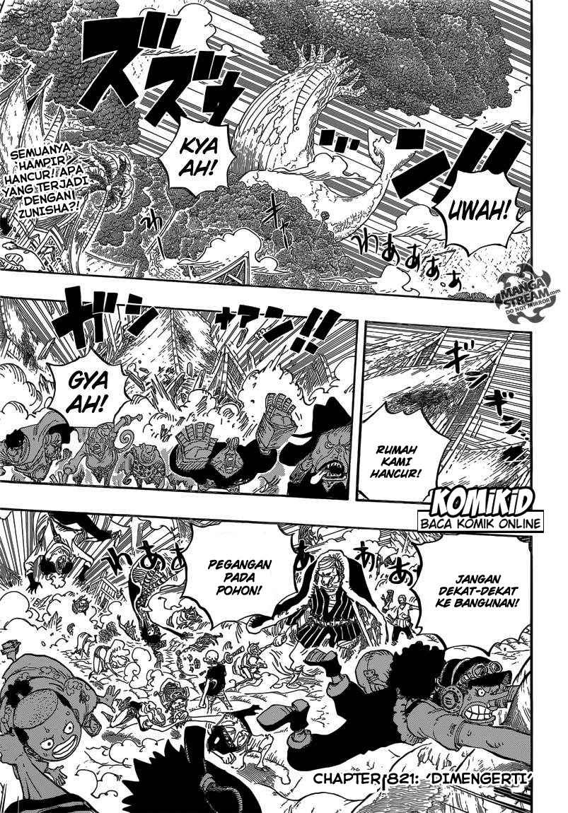 One Piece Chapter 821 mengerti Image 4