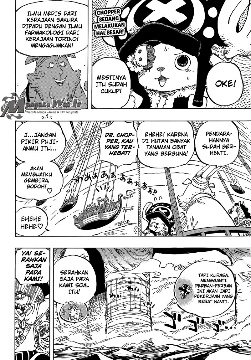 One Piece Chapter 822 menuruni gajah Image 2