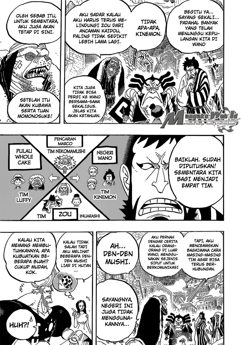 One Piece Chapter 822 menuruni gajah Image 5