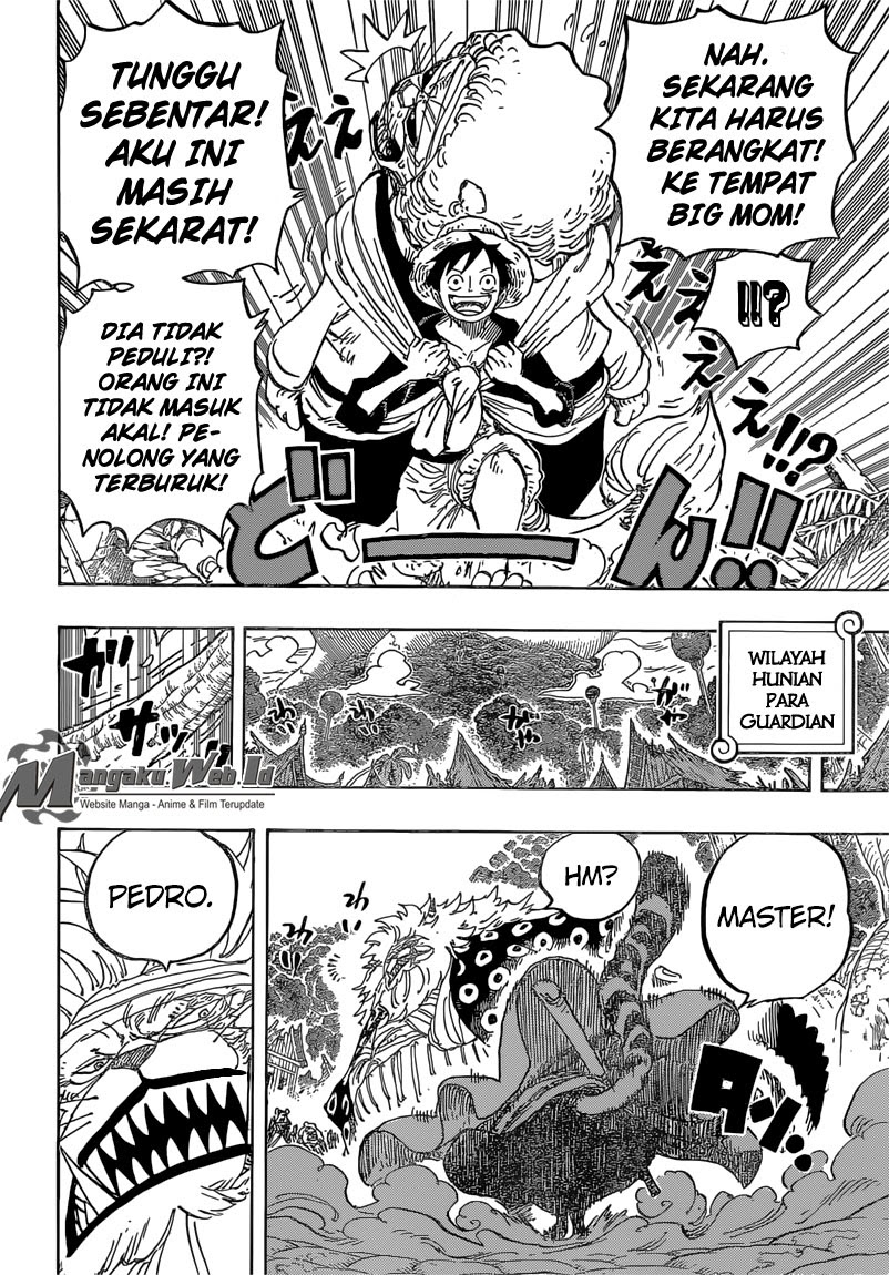 One Piece Chapter 822 menuruni gajah Image 8