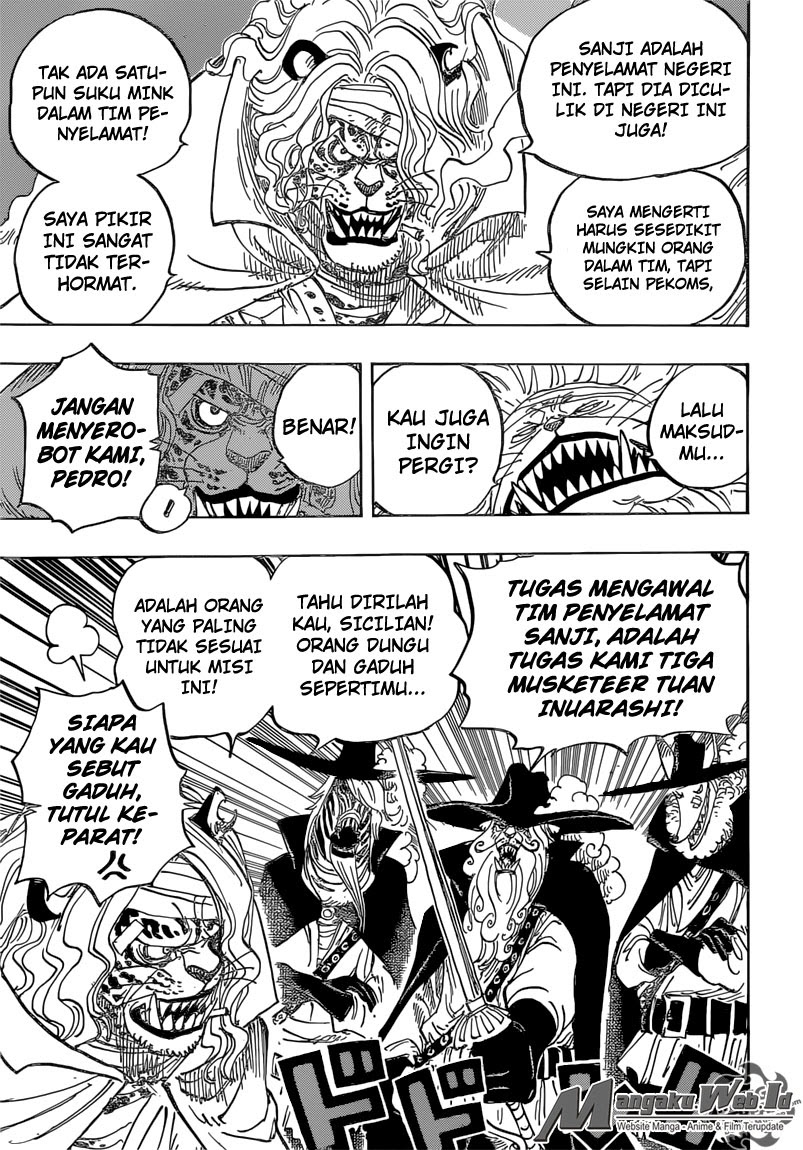 One Piece Chapter 822 menuruni gajah Image 9