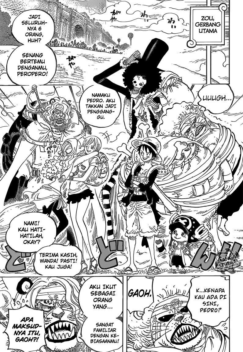 One Piece Chapter 822 menuruni gajah Image 13