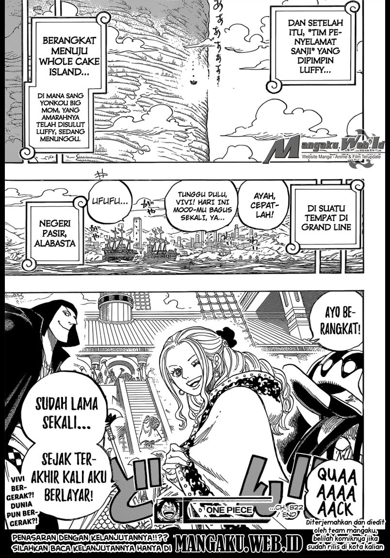 One Piece Chapter 822 menuruni gajah Image 17