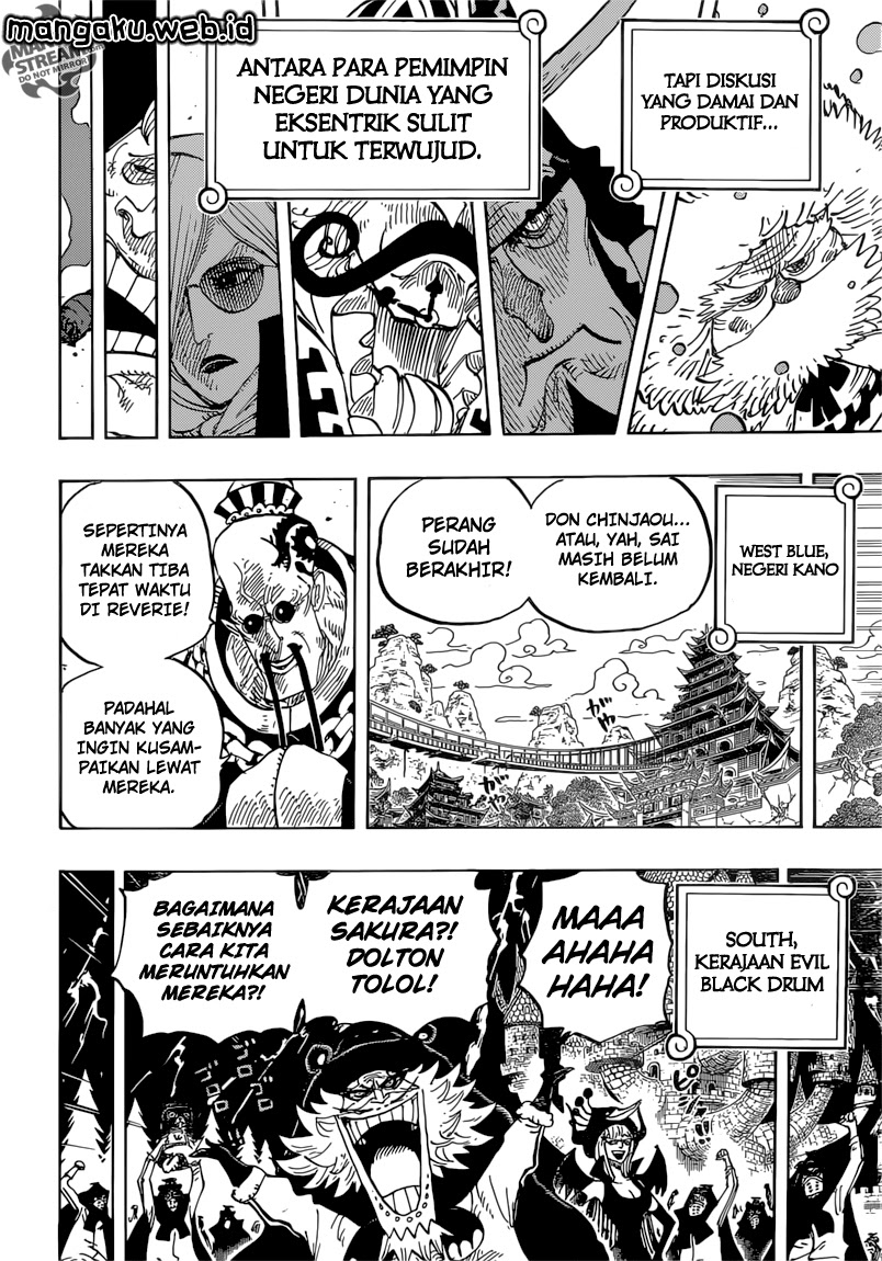 One Piece Chapter 823 pergerakan dunia Image 8