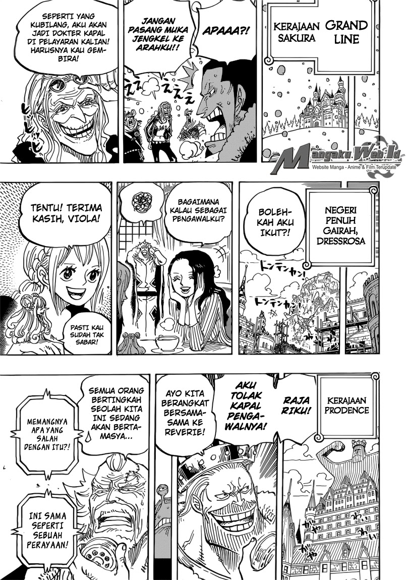 One Piece Chapter 823 pergerakan dunia Image 9