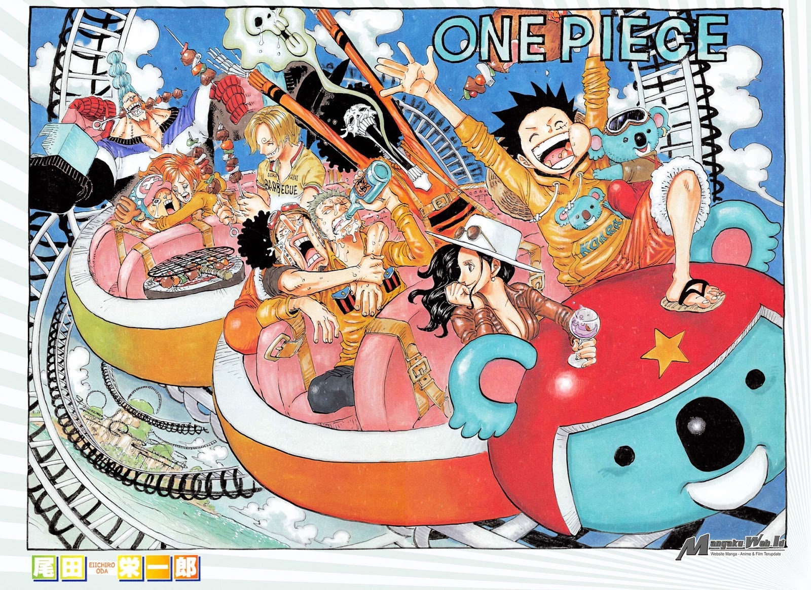 One Piece Chapter 824 permainan bajak laut kecil Image 1