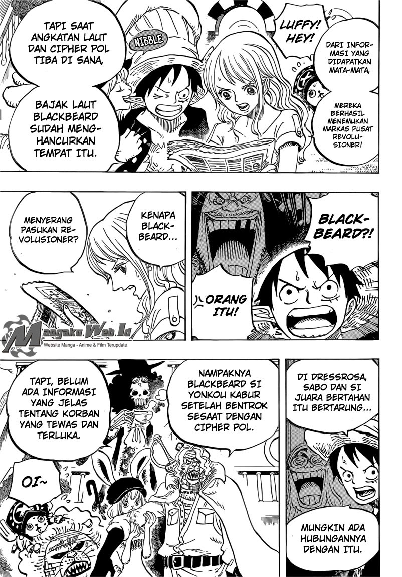 One Piece Chapter 824 permainan bajak laut kecil Image 6