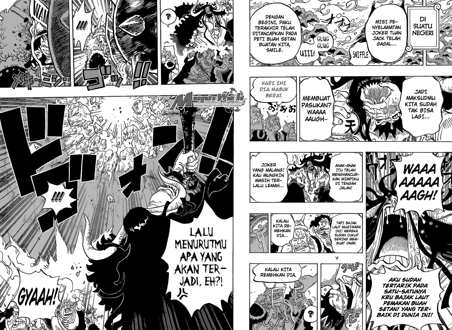 One Piece Chapter 824 permainan bajak laut kecil Image 11
